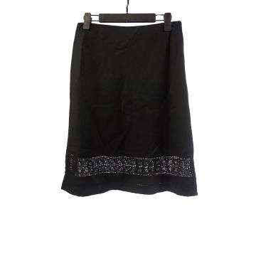 Black Casual Skirt For Ladies